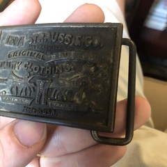 Vintage Belt Buckle Levi&rsquo;s Strauss & Co Original Riveted Clothing Brass. USA!!!