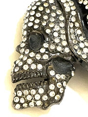 RT Signed Skull Rhinestones Pirate Costume Party Buckle Men&rsquo;s Fashion