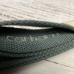 Carhartt Work In Progress Script Tonal Silver Pine Green Belt – Size 47&Prime; New