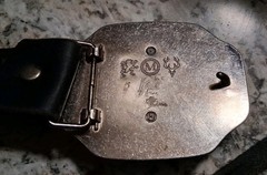 Bottle Opener Metal Belt Buckle On Leather Belt Premium Brewing 37.5&Prime; – 43&Prime;