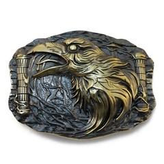 Belt buckle “Raven”, Crow belt buckle, Blackbird buckle; Bird on the buckle;