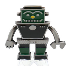 Men Women Silver Metal Fashion Belt Buckle Robot Animation Punk Rock Look Unisex