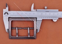 Western Leathercraft Wide End Bar Double Pin Belt Buckle Replacement fits 55mm