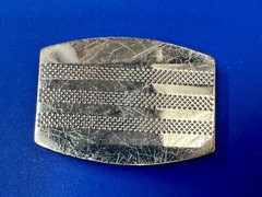 Adidas Silver Colored Striped Golf Sports Trophy Style Vintage Belt Buckle