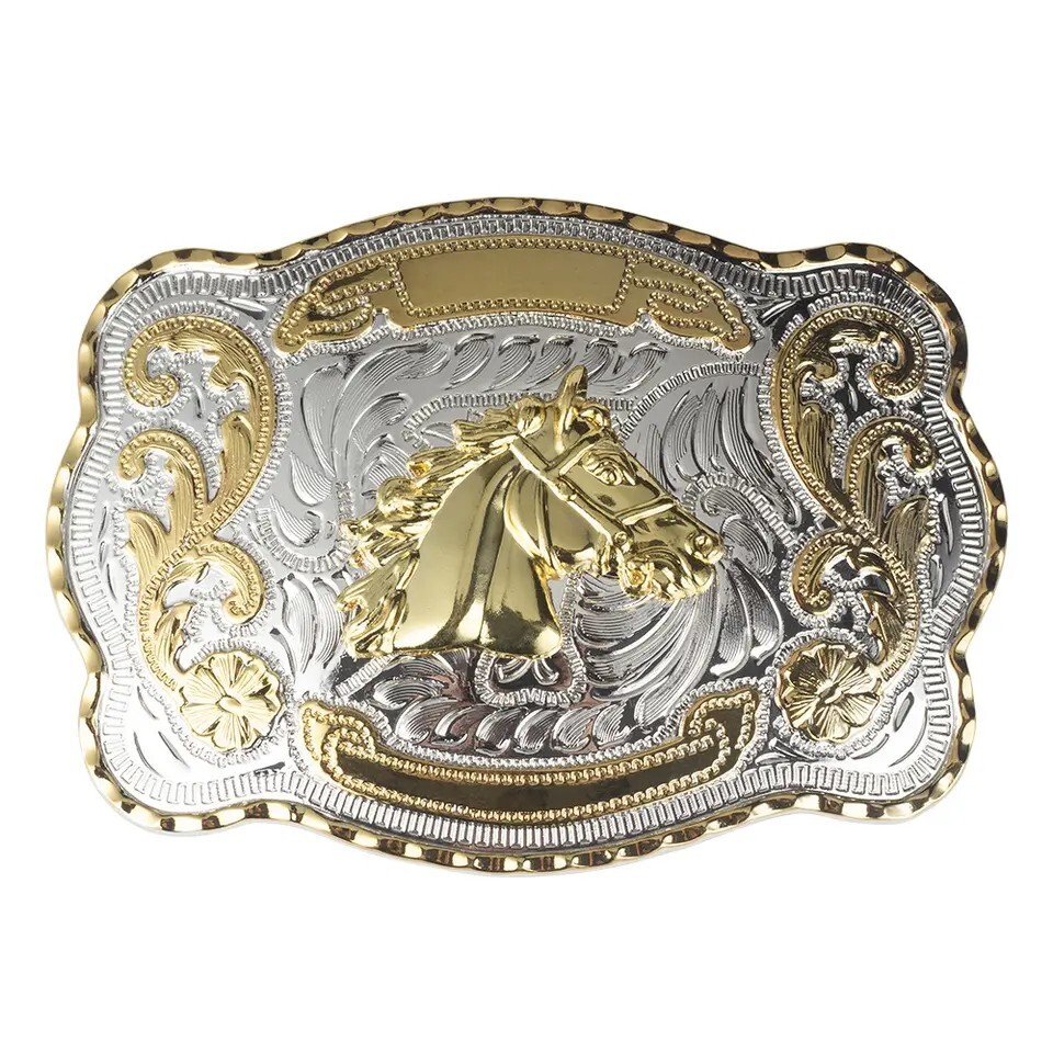 Belt Buckle Horse Head 5.5&Prime; x 4&Prime;, For 1.5&Prime; Belt, Men Big Cowboy Western Rodeo