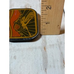 Vintage Harmon Design Colorado Eagle Belt Buckle Western Mountain Sunrise Enamel