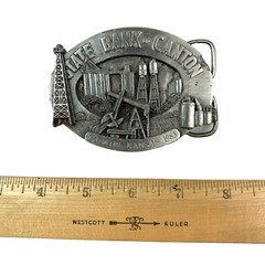 State Bank of Canton Kansas 1983 151/300 2nd Limited Edition 3D Belt Buckle