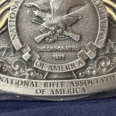1996 NRA 125 Years Belt Buckle Western Style Numbered 950597 Factory Sealed