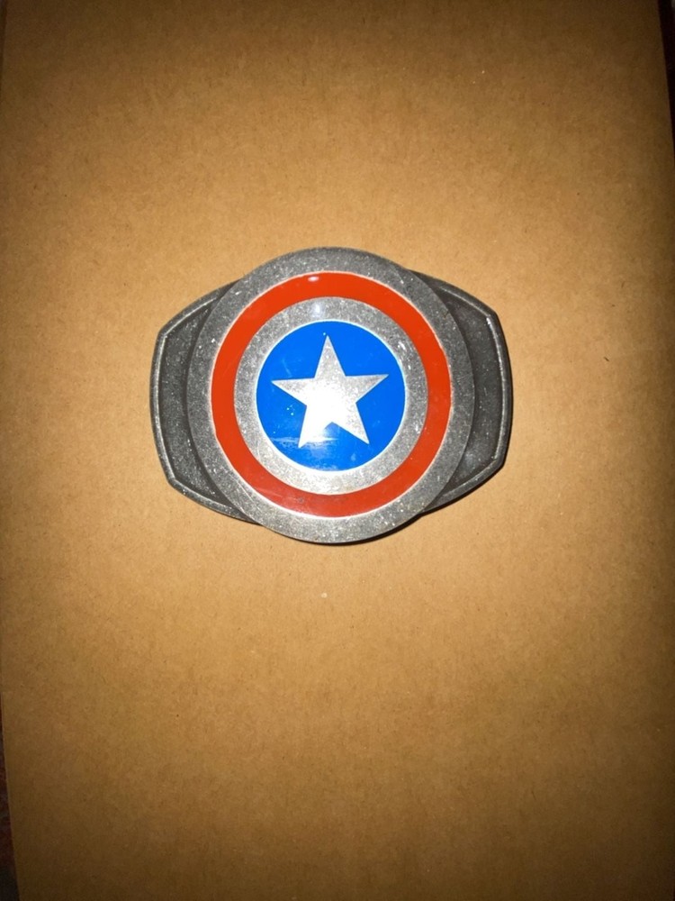 Marvel Captain America Shield Logo Belt Buckle