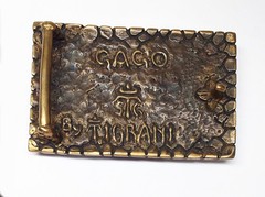 Gago Bronze And Silver Belt Buckle