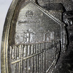 DURANGO & SILVERTON NARROW GAUGE RAILROAD SOLID BRASS BELT BUCKLE 1983