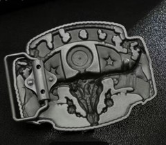 TEXAS Longhorn Flag Western Cowboy Novelty Belt Buckle State Of Texas