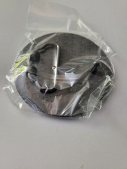 Ying Yang Belt Buckle Black / White With Silver Outlines
