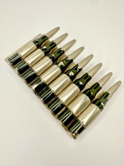 Gun Bullet&rsquo;s Shell Casing Chain Belt Buckle