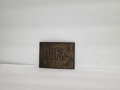VTG All Pro Hockey Football Basketball Baseball Sports Belt Buckle Bronze Color