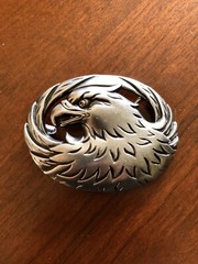 American Bald Eagle Freedom USA Animal Detailed Metal Unisex Men’s Belt Buckle