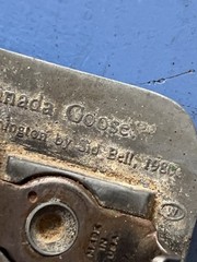 Remington Since 1816 – « Canada Goose » Belt Buckle by Sid Bell Pewter Circa 1980