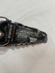 VINTAGE Locomotive METAL BELT BUCKLE Bergamot Brass Works 1978