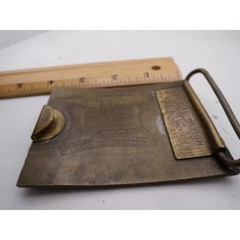 Tiffany & Co Abraham Lincoln Brass Belt Buckle Civil War Commemorative Vintage