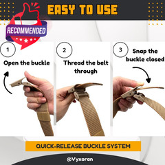 1/2 Pack Nylon Belts For Men Military Tactical Slide Plastic Buckle Belt