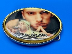Eminem Slim Shady Led Multi Color Light Flashing Belt Buckle W/ Fresh Battery!