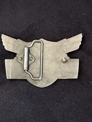 Vintage Honda Wing Motorcycle Belt Buckle Blue Red Stars Silver Tone