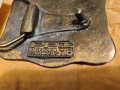 Vintage 1978 Sailboat Belt Buckle, PPI Denver Colorado