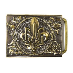 Plast belt buckle, Scout symbol, Lily buckle , Ukrainian scout trident buckle