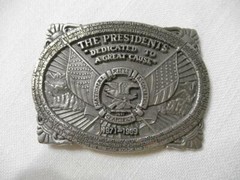 NRA National Rifle Association Pewter Belt Buckle, Collectors Series 1989