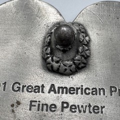 Great American Products 2001 Green Four Leaf Clover Fine Pewter Belt Buckle 4602