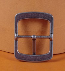 Heavy Duty Silver Finish Center Bar Replacement DIY Belt Buckle Fits 38mm Belts