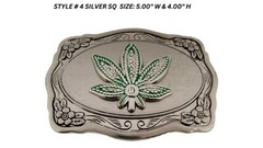 Reggae Rasta Belt Buckle Men Women Fashion Musician Silver Metal Lion of Judah