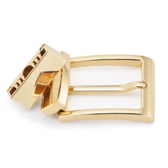 Reversible Belt Buckle Replacement Pin Buckle Rectangular Silver Black Gold 1PC