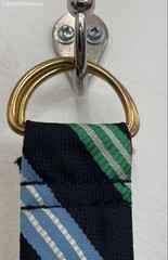 Tommy Hilfiger Mulicolor D Ring Belt Striped Fabric – Size Small