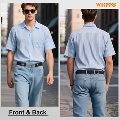 WHIPPY 2 Pack Buckle Free Comfortable Large Size: 32&Prime;-48&Prime;, A-black/Coffee