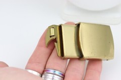 Collectible Timepiece « The Canon Buckle » Brass Belt Buckle Pat Pend California