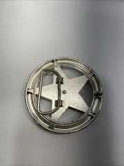 Chrome Sheriff’s Star / Texas Star Belt Buckle Metal Cowboy Western Biker