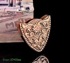 Gold Western Floral Engraved Cowboy Belt Buckle Three Piece Set Unisex 1-1/2&Prime;