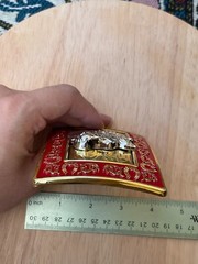 Western Buckle HorseShoe Silver Gold Red Horse Head Cowboy 2 » Hebillas Vaqueras