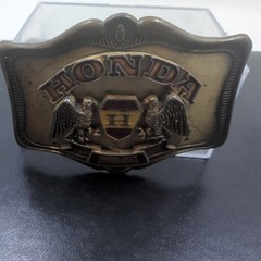 Vintage Honda Gold Wing Belt Buckle 1978 Two Eagles Brass Easy Rider AHM Bike