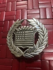 Cadillac Logo Belt Buckle Famous Stars and Straps Chrome Excellent Condition