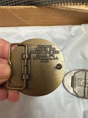 Vintage BELL Telephone Belt Buckle Lot of Two