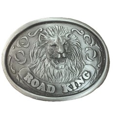 Vintage Road King Lion Head 76 Truck Drivers Club Member Belt Buckle