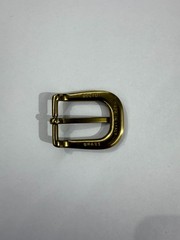 Solid Brass Satin Brass Belt Buckle Made in Italy Fits 0.98&Prime; Belt Strap