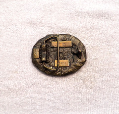 VINTAGE BELT BUCKLE TRACTOR IMPLEMENT SUPPLY (TISCO) SPEC CAST SISKIYOU BB16