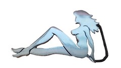 RETRO VINTAGE BELT BUCKLE PINUP GIRL BELT BUCKLE BELT VK49€ PEWTER