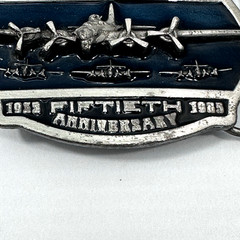 Vintage 1985 B-17 Flying Fortress 50th Ann Belt Buckle Limited Edition #1393