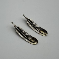 Brass Feather Charm,Necklace DIY Pendants,Keychain Charm,Jewelry Charm lot