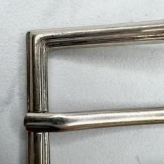 Square Silver Tone Simple Basic Belt Buckle