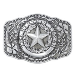 Five Stars Texas State Belt Buckle Western Cowboy Native American (FS-04-S)